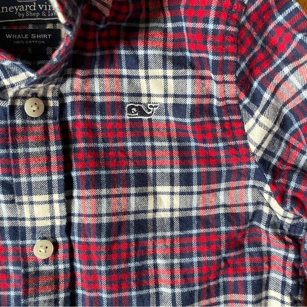 Vineyard Vines Plaid Flannel Button Down Shirt